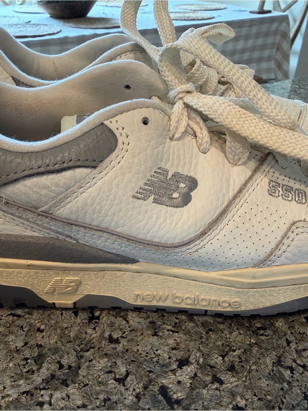 New Balance Men’s Sneakers in White and Gray